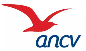 logo ANCV oiseau rouge
