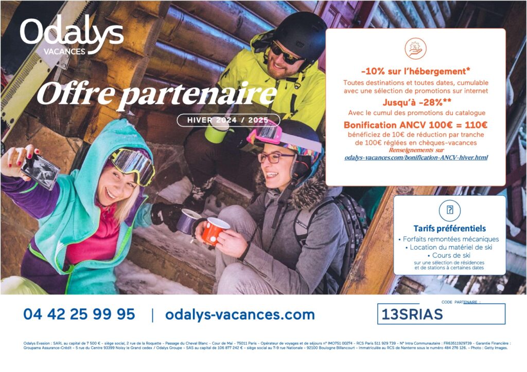 offre réduction Odalys hiver 2024/2025