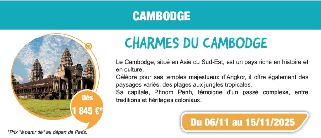 affiche voyage au cambodge