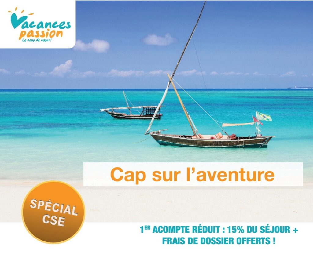 cap sur l'aventure 15% de réduction sur le 1er versement