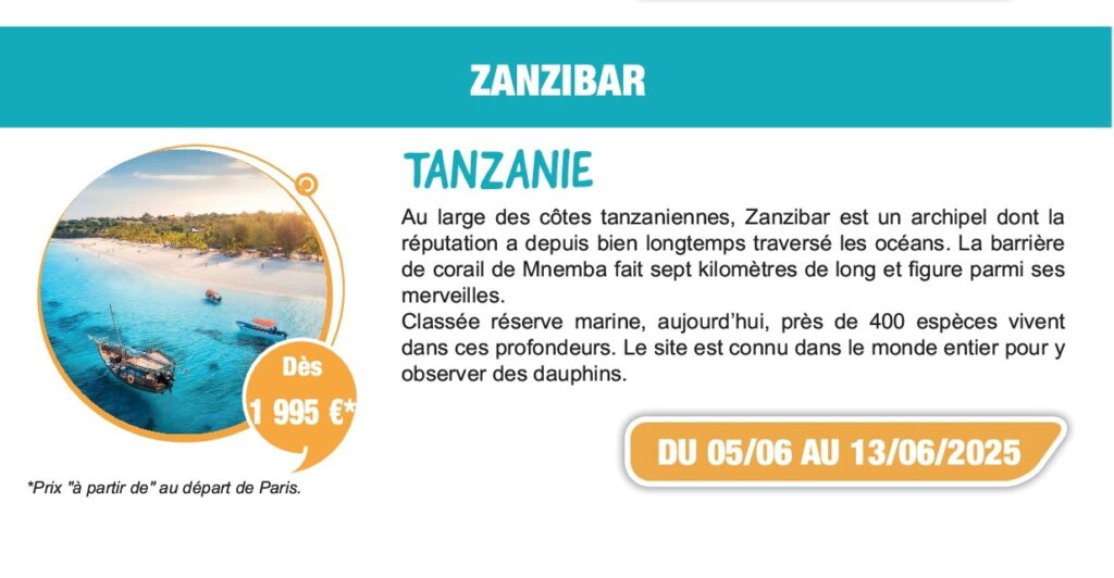 affiche voyage en tanzanie