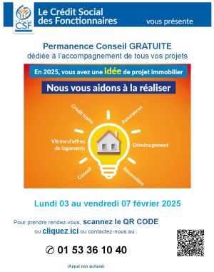 affiche permanence du 3 au 7 février 2025