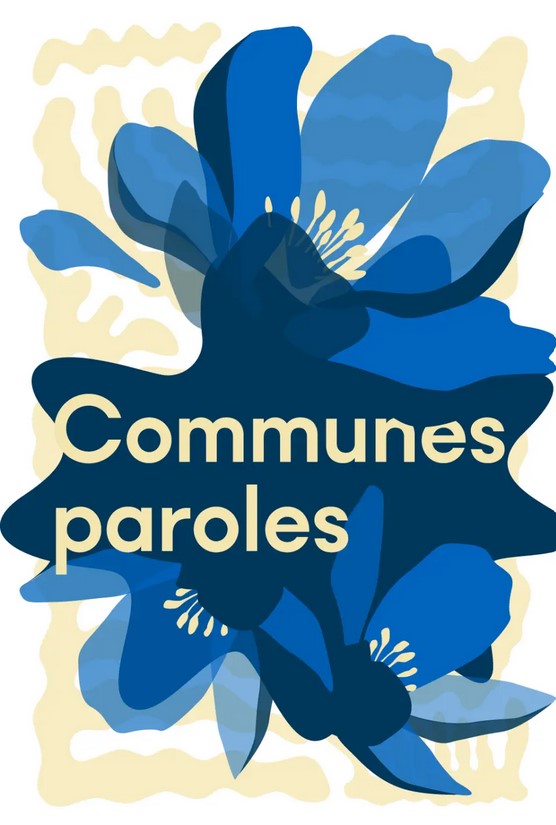 fleur bleues avec titre